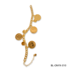 24K Gold Vintage Arabic Coin Charm Bracelet Bulk Supplier