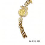 Wholesale 24K Gold Chunky Chain Arabic Calligraphy Bracelet Egypt