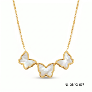 24K Gold Floral Openwork Butterfly Pendant B2B Supplier