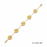 Wholesale 24K Gold 5-Flower Bracelet for Egypt Market