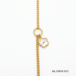 Aura Jewelry 24K Gold White Enamel Evil Eye Y-Necklace Wholesale