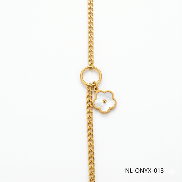 Aura Jewelry 24K Gold White Enamel Evil Eye Y-Necklace Wholesale