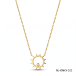 Wholesale 24K Gold Sunburst Pendant Necklace with Zircon Egypt