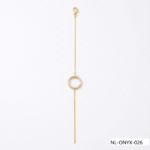 24K Gold Pearl Studded Circle Bracelet B2B Wholesale
