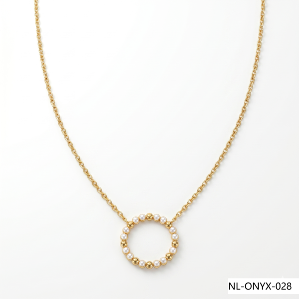 Wholesale 24K Gold Pearl Beaded Circle Necklace Egypt Market