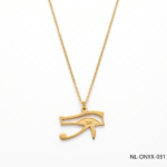 24K Gold Egyptian Eye of Horus Pendant Necklace B2B Supplier
