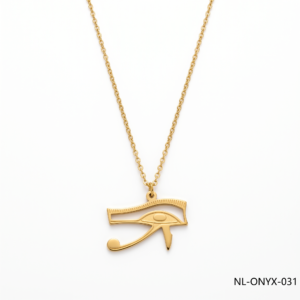 24K Gold Egyptian Eye of Horus Pendant Necklace B2B Supplier