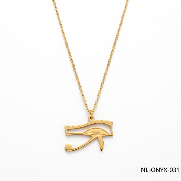 24K Gold Egyptian Eye of Horus Pendant Necklace B2B Supplier