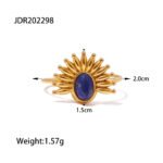 Enamel Evil Eye Gold Ring B2B4