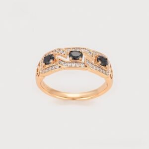 Aura Jewelry 18K Gold Plated Minimalist Zirconia Ring خاتم زركونيا بسيط مطلي بالذهب عيار 18 - بالجملة