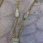 Wholesale 24K Gold Plated Iced Out Floral Laurel Wreath Pendant Cuban Chain Necklace B2B Jewelry Factory