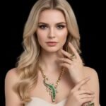 Wholesale 24K Gold Plated Iced Out Crocodile Alligator Animal Statement Jewelry Set Necklace Bracelet Ring B2B Guangzhou Factory