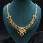 Wholesale 24K Gold Plated Heavyweight Chunky Cuban Chain Double Y Drop Lariat Necklace Iced Out Bar Stations B2B Guangzhou Factory