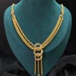 Wholesale 24K Gold Plated Heavyweight Chunky Cuban Chain Double Y Drop Lariat Necklace Iced Out Bar Stations B2B Guangzhou Factory