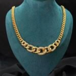 Wholesale 24K Gold Plated Heavyweight Chunky Cuban Chain Double Y Drop Lariat Necklace Iced Out Bar Stations B2B Guangzhou Factory