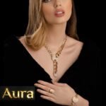 Wholesale 24K Gold Plated Heavyweight Chunky Cuban Chain Oval Pave Double Drop Necklace Bracelet Ring 3-Piece Set B2B Guangzhou Factory