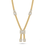 Wholesale 24K Gold Plated Iced Out Floral Laurel Wreath Pendant Cuban Chain Necklace B2B Jewelry Factory