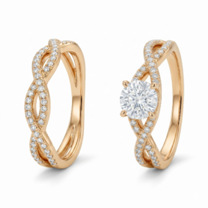 Wholesale Dubai style chunky zircon ring, 24K gold plated waterproof jewelry.