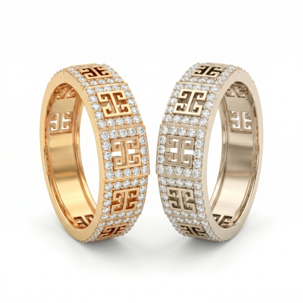 Wholesale Dubai style chunky zircon ring, 24K gold plated waterproof jewelry.